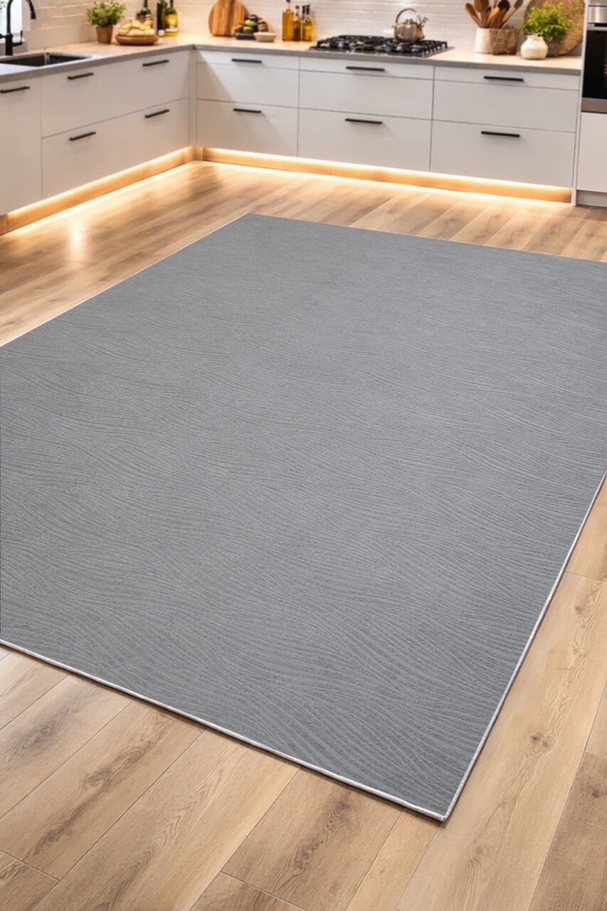 Covor, CLR-LİORA-ACIK-GRİ-14, 100x250 cm, Poliester, Gri