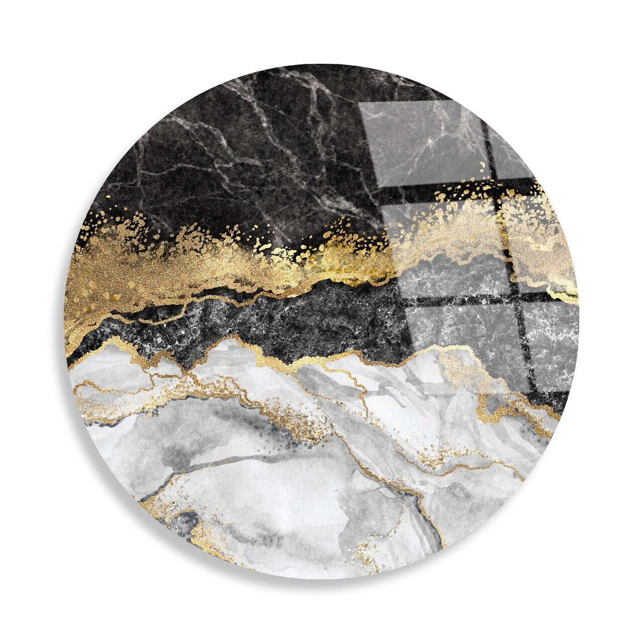 Tablou decorativ, UV-1133, Diametru: 60 cm, Multicolor — imaginea 4