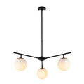 Lustra, Fulgor, 942FLG1106, Metal, Negru / Auriu / Alb