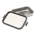 Caserola pentru pranz, Brabantia, Make&Take, 26x17.4x6.3 cm, 2 L, inox, argintiu mat