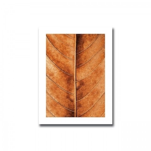 Tablou decorativ, Alpha Wall, Copper Leaf, 30x40 cm