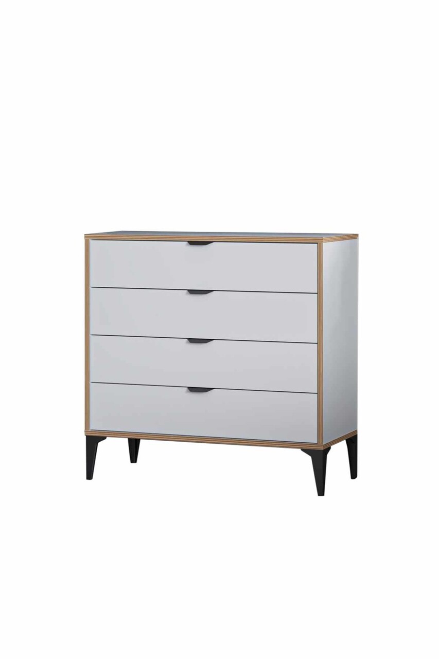 Dulap, Hanah Home, Arden 4, 90x88x40 cm, Alb - imagine 9