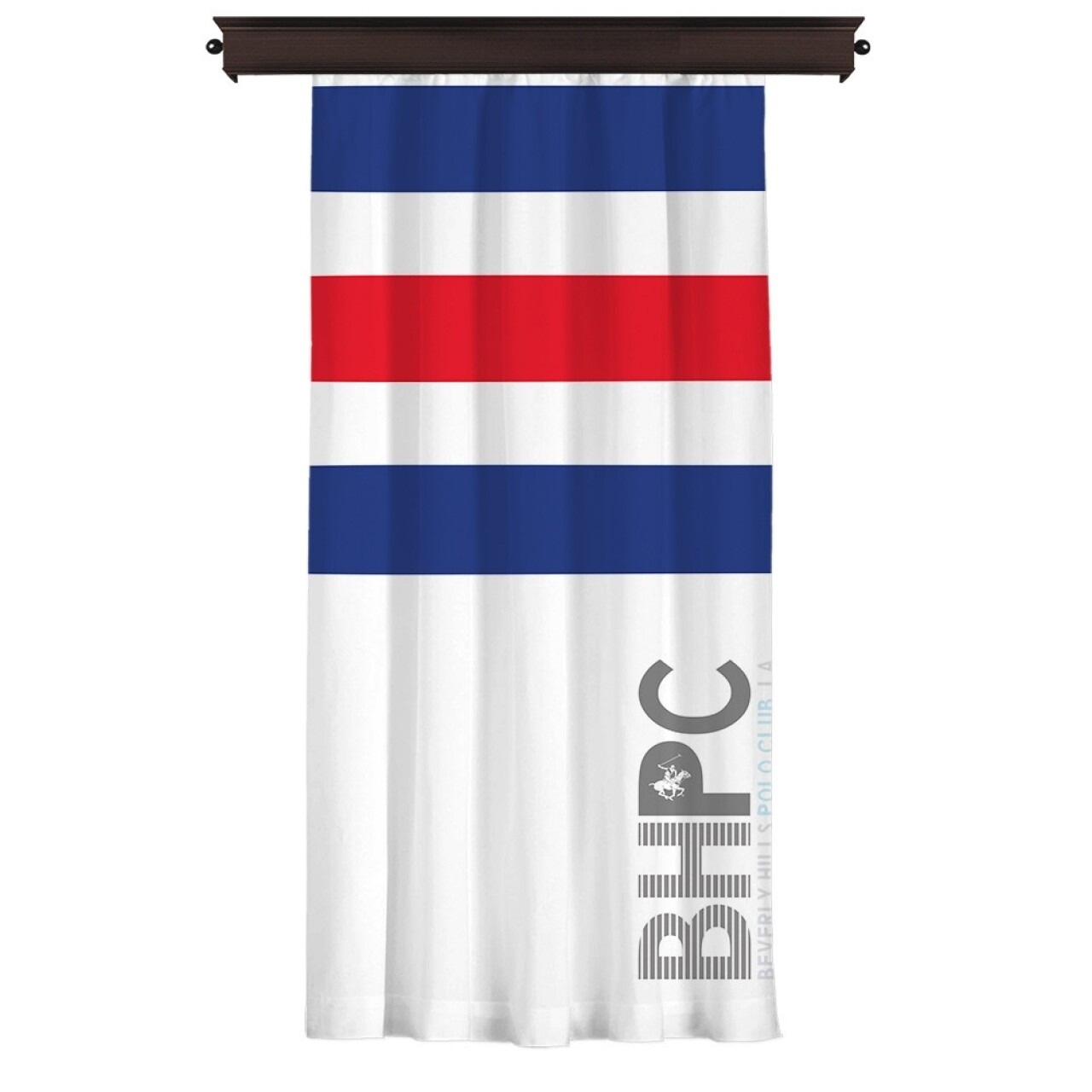 Draperie Beverly Hills Polo Club, 140x260, 100% Poliester, Blue/Red/White