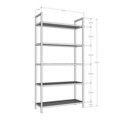 Corp biblioteca, Neostill, K101, 80x165x30 cm, Auriu