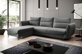 Coltar extensibil stanga 3 locuri ELTAP, LT-04FL, Silva, 276x201x100 cm, lemn/poliester, gri
