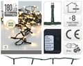 Instalatie de Craciun, 180 LED-uri, alb