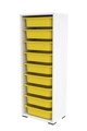 Dulap multifunctional, Estella, Zola 9N, Alb / Galben