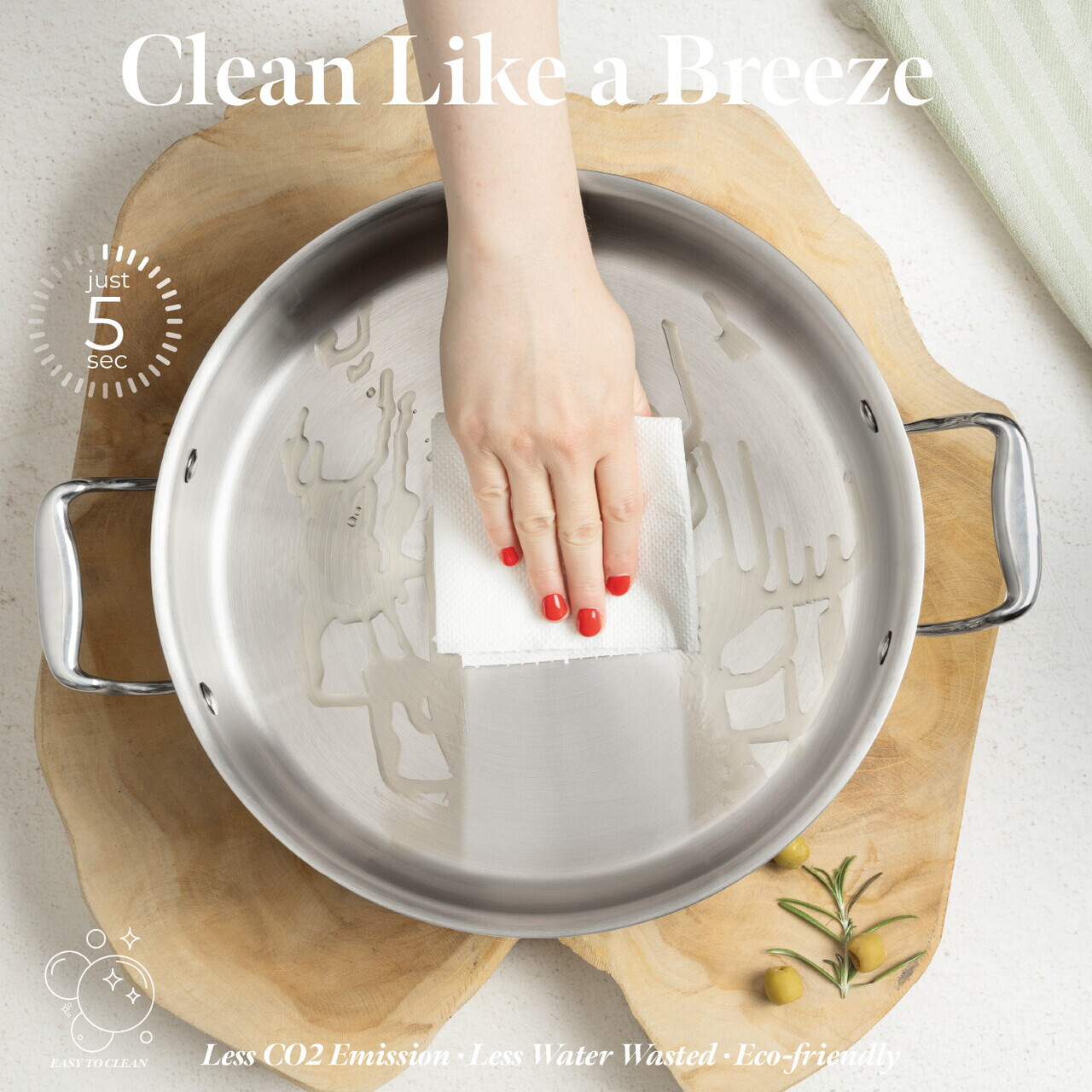 Oala cu capac Berlinger Haus, Copper Touch, 28 cm, inox, argintiu - imagine 13