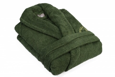 Halat de baie unisex, beverly hills polo club, 100% bumbac, l/xl, khaki