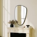 Oglinda decorativa, Neostill, Pietra Nera, 91x61 cm, MDF , Negru