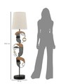 Lampadar Picassy, Mauro Ferretti, 1 x E27, 40W, 38x162.6 cm, fier/textil, multicolor
