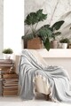 Cuvertura de pat, Etnik - Grey, Viaden, 70% bumbac/30% poliester