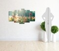 Set 5 tablouri decorative Garden, Homemania, lemn de pin/poliester