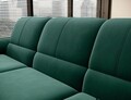 Coltar extensibil dreapta 3 locuri ELTAP, RT-35LU, Siber, 270x186x93 cm, lemn/poliester, verde inchis