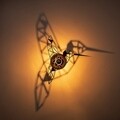 Lampa de perete, Shadow, 607 - A, E27, 100 W, metal/MDF, negru
