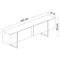 Set mobilier living, Bexley, Luxe Set, PAL, Antracit / Aur