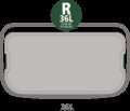 Cos de gunoi cu soft touch, Brabantia, Bo Touch, 36 L, 31.2x54x68 cm, otel, alb