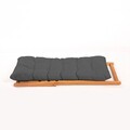 Scaun de gradina, Meya Dekor, My006, 59x90x44 cm, Lemn de fag, Gri / Natural