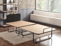 Pat pliabil pentru o persoana Katlanir XL, Niron, 204x90x74 cm, alb/negru