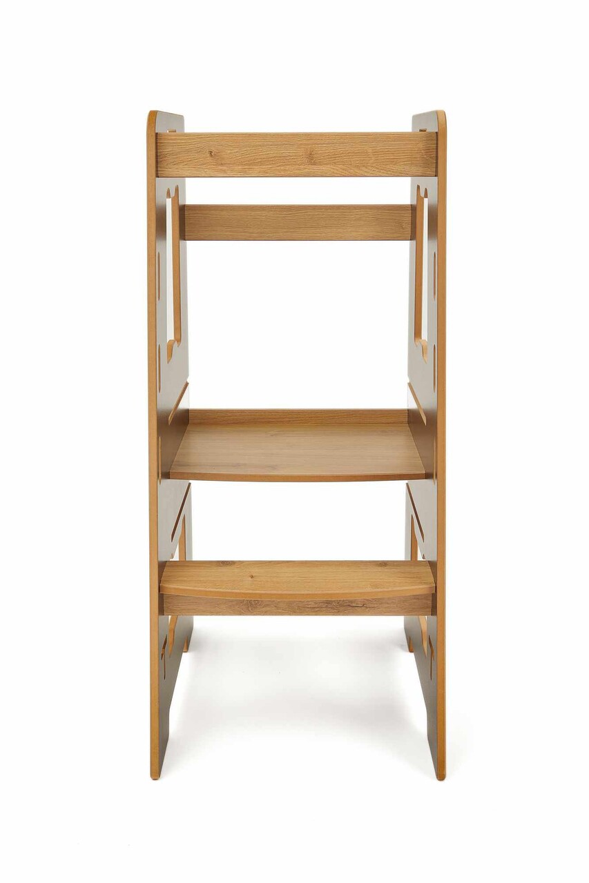 Turn de invatare, Hanah Home, Learning Tower, 40x90x50 cm, Negru / Natural - view 4