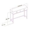 Consola ASTORIA, Gauge Concept, 118x37x92 cm, PAL, negru/auriu