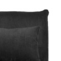 Canapea 1 loc Solace, Homla, 83x91x84 cm, MDF/catifea din poliester, negru