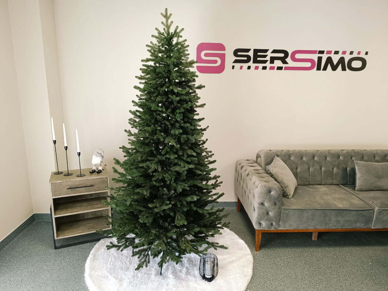 Brad artificial Christmas Deluxe by Sersimo, Viena Slim, 2D+3D, 210cm — imaginea 13