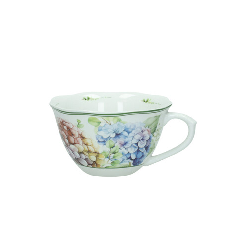Cana mic dejun, Flora, Brandani, D14x8.5 cm, 550 ml, portelan