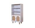 Corp biblioteca, Wolina, Bohem, 90x158x41 cm, MDF , Alb / Stejar
