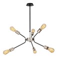 Lustra, Opviq, 892OPV1443, Metal, Negru/Nichel