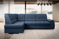 Coltar extensibil stanga 3 locuri ELTAP, LT-40GO, Sado, 272x192x95 cm, lemn/poliester, albastru