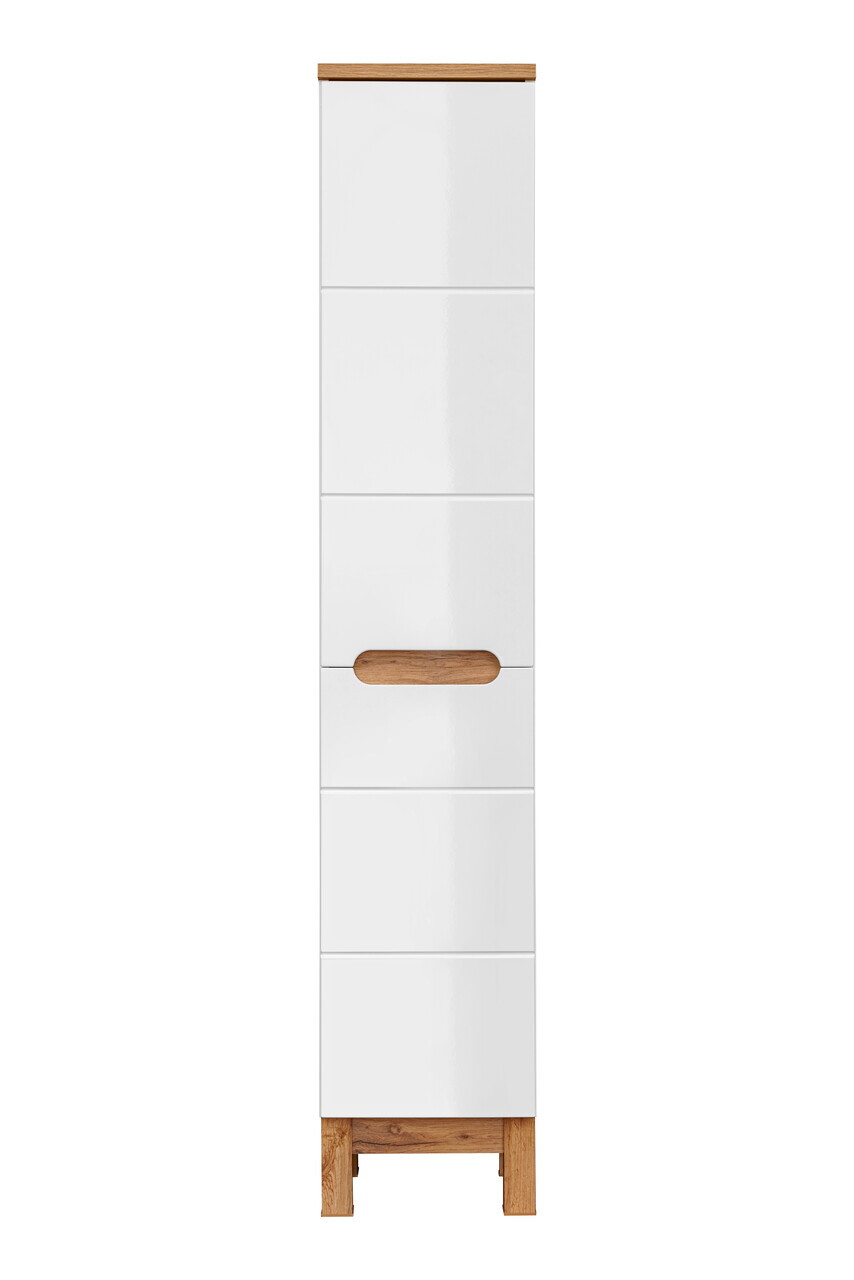 Set mobilier baie Bali White Lava 80 cm 804 1, dulapuri, masca cu lavoar si cabinet cu oglinda, Comad, MDF/PAL, alb - view 18
