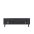 Comoda TV, Olivia, Retrolp4, Antracit / Argintiu