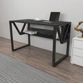 Birou, Zena Home, Lona, 120x72.8x60 cm, PAL, Negru / Negru