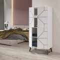Dulap multifunctional, Homitis, Dune, 62.6x136x35.6 cm, Alb