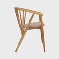 Scaun Calido, Homla, 58x55x78 cm, lemn/poliester, natur