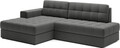 Coltar extensibil stanga 3 locuri ELTAP, LT-06SO, Blezalt, 240x150x82 cm, lemn/poliester, gri inchis