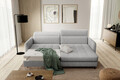 Coltar extensibil dreapta 3 locuri ELTAP, RT-03RAQ, Gomsi, 228x165x100 cm, lemn/poliester, gri deschis