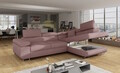 Coltar extensibil dreapta 4 locuri, ELTAP, Anton, 272x203x85 cm, lemn/poliester, roz antic