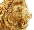 Figurina /sculptura decorativa Lion Shant, Mauro Ferretti, 45x29x55 cm, polirasina, auriu