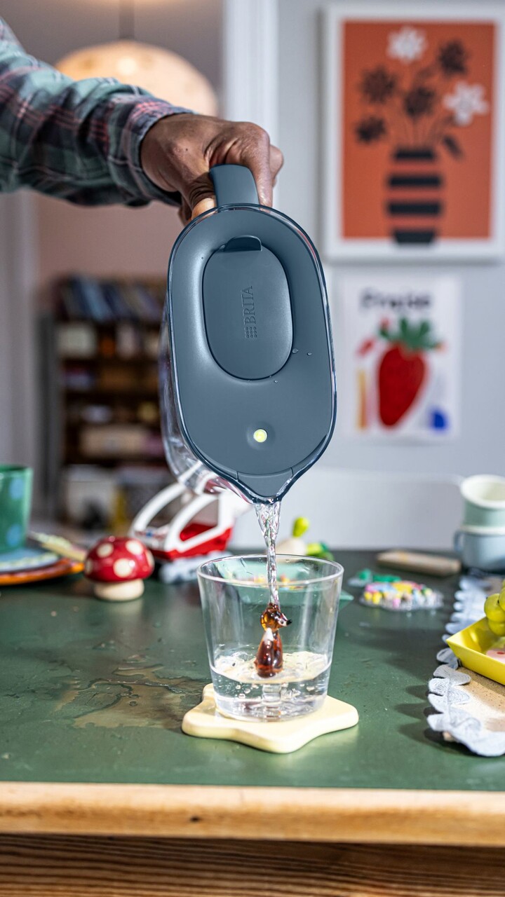 Cana filtranta BRITA Style Essential 2,4 L + 2 filtre Maxtra Pro (Stone Blue) - imagine 5