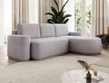 Coltar extensibil dreapta 4 locuri ELTAP, Aurumm, 285x180x92 cm, lemn/poliester, gri