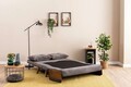 Canapea extensibilă cu 2 locuri, Futon, 859FTN2718, Metal , Gri
