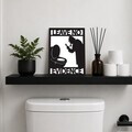 Tablou decorativ, No Evidence, Dimensiune: 20 x 25 cm, Alb/Negru