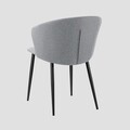 Scaun Lujo, Homla, 59x56.5x81 cm, metal/poliester, gri