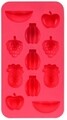 Forme pentru gheata Fruits, 19.5x10.5x1.5 cm, silicon, rosu