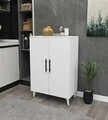 Dulap multifunctional, Hanah Home, 3 Raf 2 Kapak, 65x94.5x32 cm, Alb