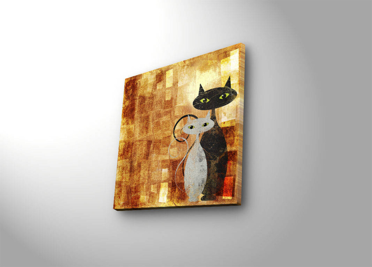 Tablou decorativ cu lumina LED, 4040İACT-17, Dimensiune: 40 x 40 cm, Multicolor - view 4