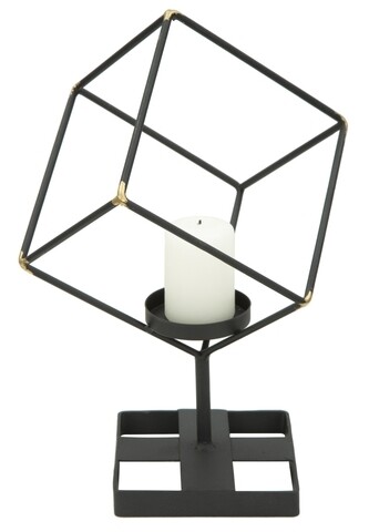 Suport pentru lumanare, Bright Square, Mauro Ferretti, 17x27 cm, fier