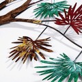 Decoratiune de perete, Maple, Metal, Dimensiune: 115 x 90 cm, Verde / Roșu / Maro